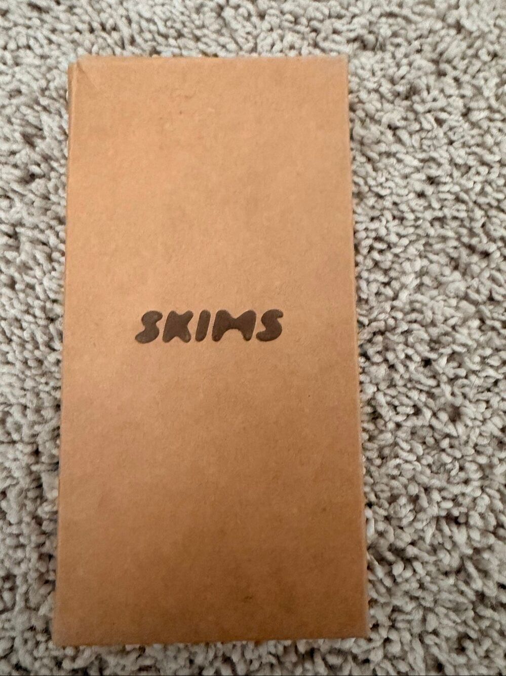 SKIMS Womens Size M Everyday Mid Calf Socks Brown Neutral Ribbed Hosiery